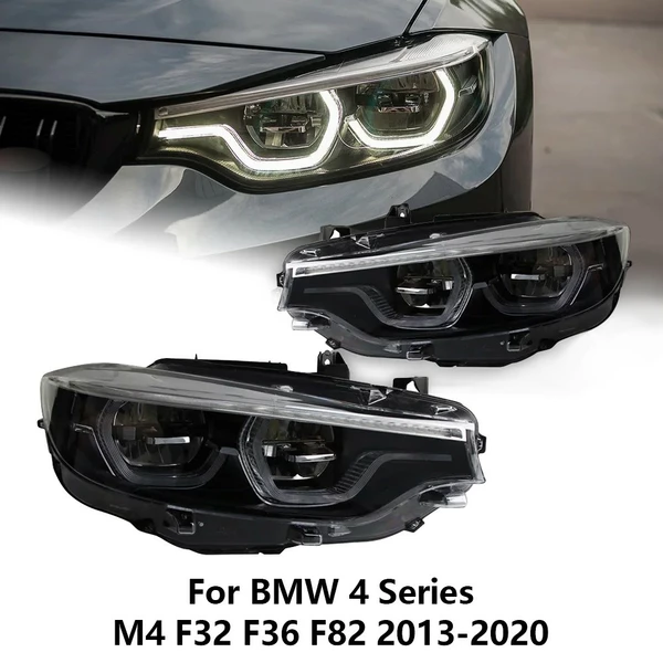 2X LED Headlights For BMW 4 Series F32 F36 F82 Headlamps Front Headlamps 2003-20 -
