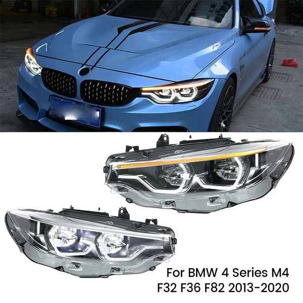 2X LED Headlights For BMW 4 Series F32 F36 F82 Headlamps Front Headlamps 2003-20 -